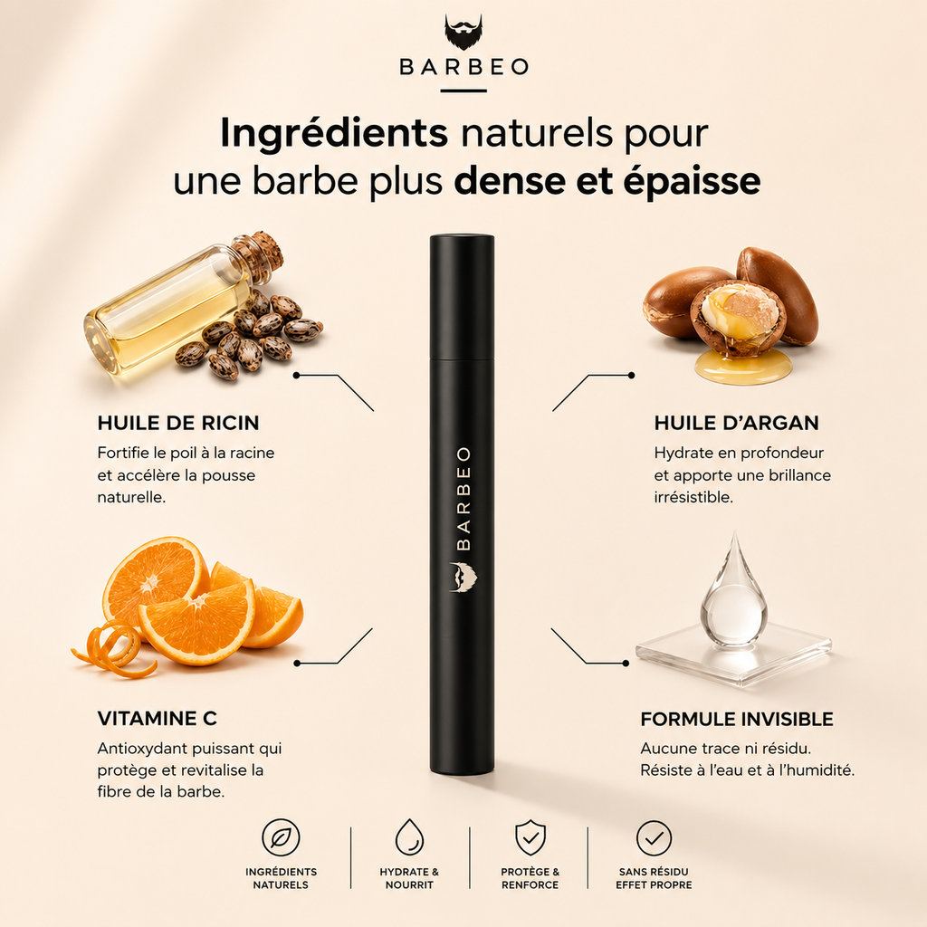 Stylo Densifiant Barbe BARBEO – Comble les trous pour une barbe plus dense en quelques secondes